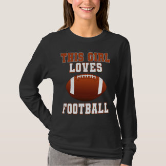 T-shirt Cette fille adore le maillot de football - Jour de