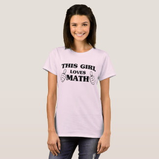 T-shirt Cette fille aime des maths