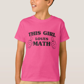 T-shirt Cette fille aime des maths