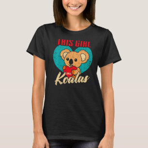 T-shirt Cette Fille Aime Koalas Cute Femmes Koala Bear 1