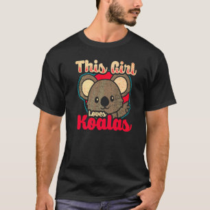 T-shirt Cette Fille Aime Koalas Cute Femmes Koala Bear 3