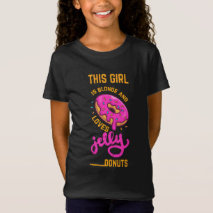 T-Shirt Cette fille aime la gelée et la chemise pour enfa