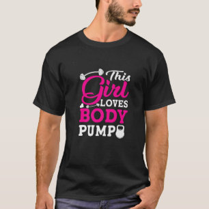 T-shirt Cette Fille Aime La Pompe Corps Poids Bodybuildi