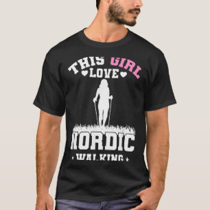 T-shirt Cette fille aime la randinité nordique