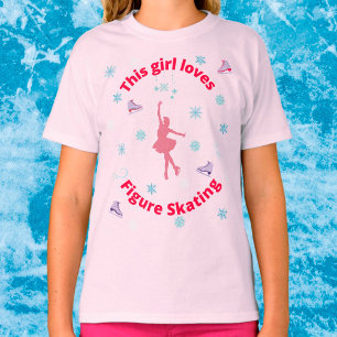 T-shirt Cette Fille Aime Le Patinage Artistique