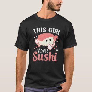T-shirt Cette Fille Aime Le Sushi
