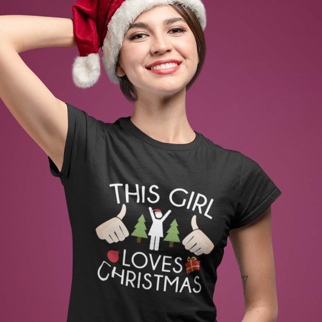 T-shirt Cette fille aime Noël (Créateur téléchargé)