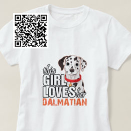 T-shirt Cette Fille Aime Sa Dalmatienne