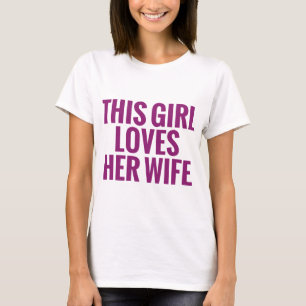 T-shirt Cette Fille Aime Sa Femme