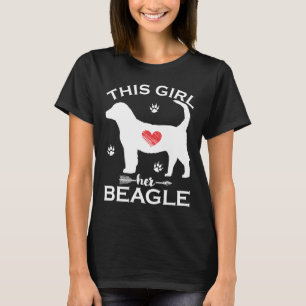 T-shirt Cette Fille Aime Son Beagle Beagle Chiens De Chien