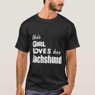 T-shirt Cette Fille Aime Son Dachshund