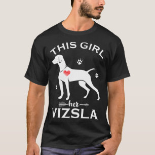 T-shirt Cette Fille Aime Son Vizsla Cadeau Chiot Chiens De