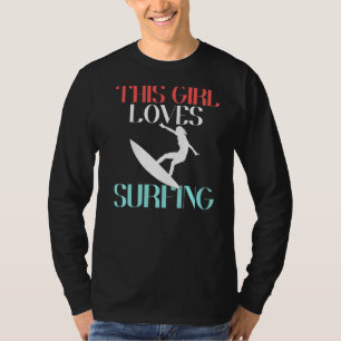 T-shirt Cette Fille Aime Surfer Wake Surfer