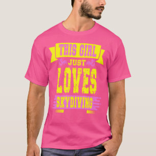 T-shirt Cette Fille Aime Tout Simplement La Plongée Sous-M