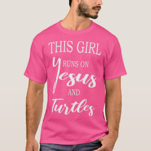 T-shirt Cette Fille Coule Sur Jésus Et Tortues