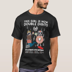 T-shirt Cette fille est double chiffres 10e anniversaire s