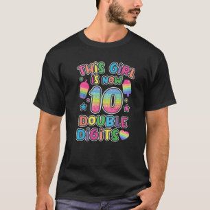 T-shirt Cette Fille Est Maintenant 10 Double Chiffre Pop I