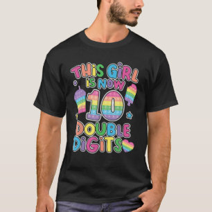 T-shirt Cette Fille Est Maintenant 10 Double Chiffre Pop I