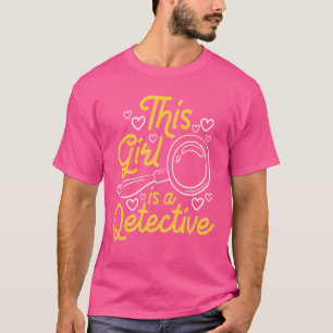 T-shirt Cette Fille Est Un Inspecteur, Enquêteur Privé Esp