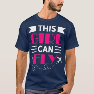 T-shirt Cette Fille Peut Voler Pilote Femme
