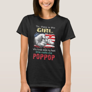 T-shirt Cette Fille Qui M'A Volé Le Coeur, Elle M'Appelle