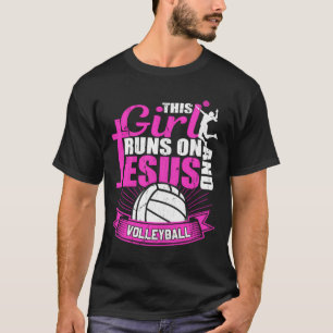T-shirt Cette Fille Se Déplace Sur Jésus Et L'Équipe De Vo