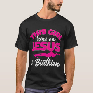 T-shirt Cette Fille Se Dirige Sur Jésus Et Biathlon Biathl