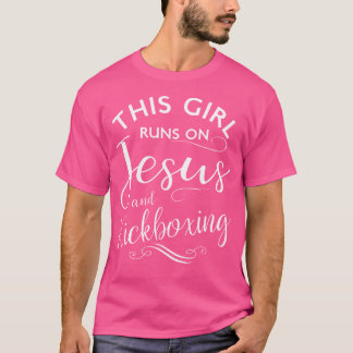 T-shirt Cette Fille Se Dirige Sur Jésus Et Kickboxing Mart