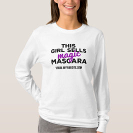 T-shirt Cette fille vend la chemise à manches longues de
