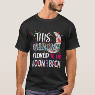 T-shirt Cette Grand-Mère Est Aimée À La Lune Et Le Don Dos