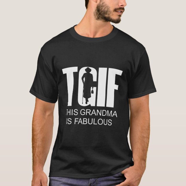 T-shirt Cette Grand-Mère Est Fabuleuse Tee (Devant)