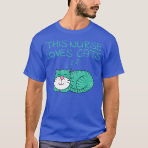T-shirt Cette infirmière aime les chats Amoureux des chats