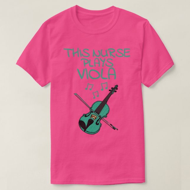 T-shirt Cette Infirmière Joue Viola Violist String Musicie (Design devant)