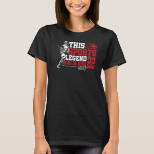 T-shirt Cette Légende Du Sport Est Maintenant 22 Lacrosse 