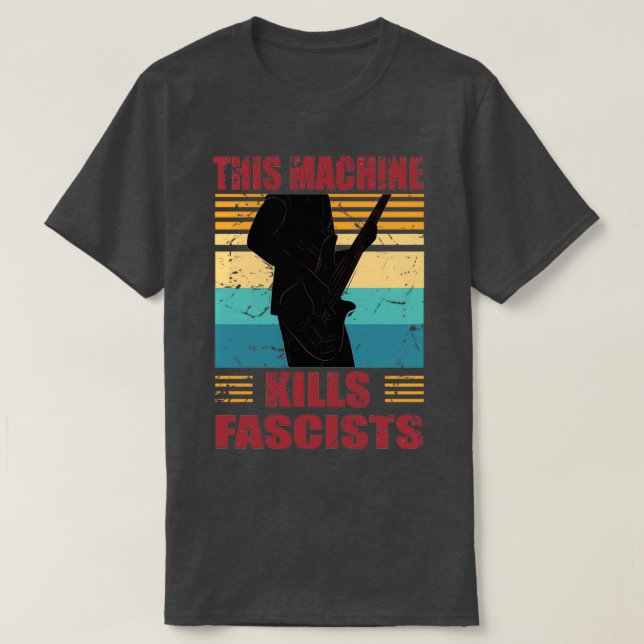 T-shirt Cette machine tue les fascistes (Design devant)