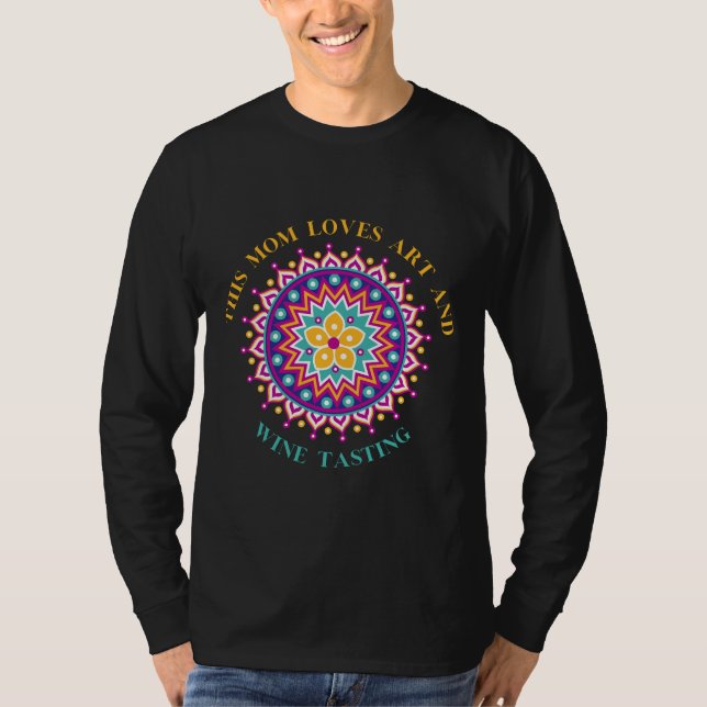 T-shirt Cette Maman Aime Et Dégustation De Vins Mère Fête  (Devant)