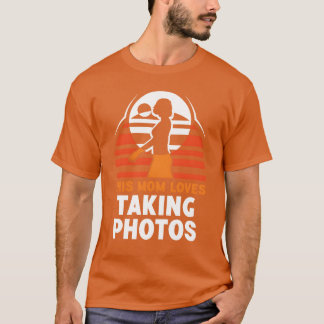 T-shirt Cette maman aime faire des photos Mère Fond de pho