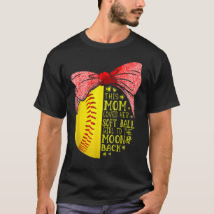 T-shirt Cette Maman Aime Son Softball Girl Softball