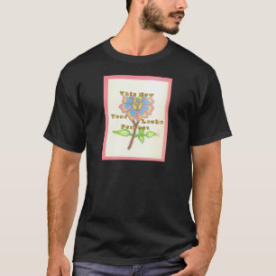 T-shirt Cette nouvelle année semble parfait floral texte a
