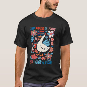 T-shirt Cette Oie Est Perdue Pour Le Blanc Rouge Et Booze 