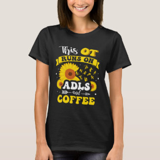 T-shirt Cette OT fonctionne sur ADLS et buveur de café pro