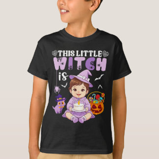 T-shirt Cette petite sorcière fête son 1er anniversaire Ha