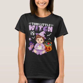 T-shirt Cette petite sorcière fête son 1er anniversaire Ha