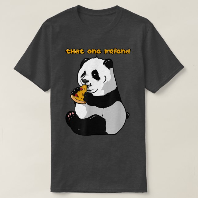 T-shirt Cette Pizza et Panda Friend (Design devant)