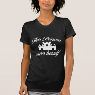T-shirt Cette Princesse Se Sauve Elle-Même