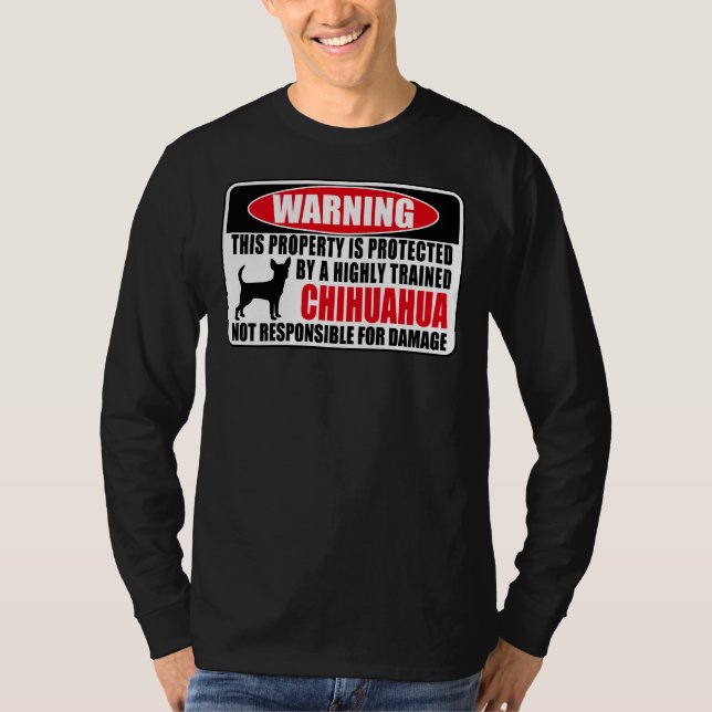 T-shirt Cette Propriété Est Protégée Par Un Chi Très Formé (Devant)