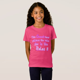 T-Shirt Cette reine ne suit jamais les règles rose vif