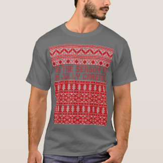 T-shirt Cette saison pour être joyeux attention 1526 