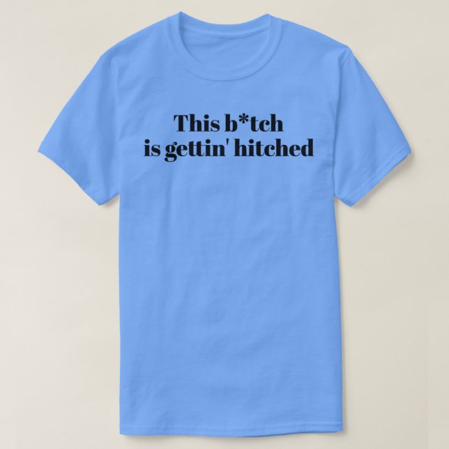 T-shirt Cette salope est mariée en noir (Design devant)