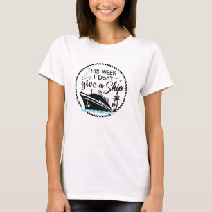 T-shirt Cette semaine, je ne fais pas de vacances en crois